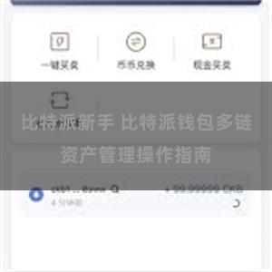 比特派新手 比特派钱包多链资产管理操作指南