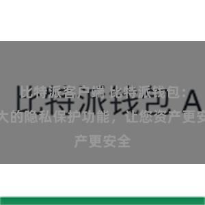 比特派客户端 比特派钱包：强大的隐私保护功能，让您资产更安全