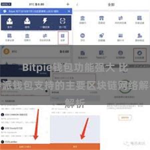 Bitpie钱包功能强大 比特派钱包支持的主要区块链网络解析