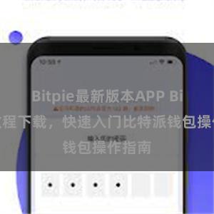 Bitpie最新版本APP Bitpie教程下载，快速入门比特派钱包操作指南