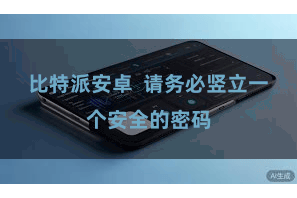 比特派安卓  请务必竖立一个安全的密码